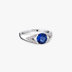 Discount Arthus Bertrand Bague Solitaire Saphir 6.5mm Victoire