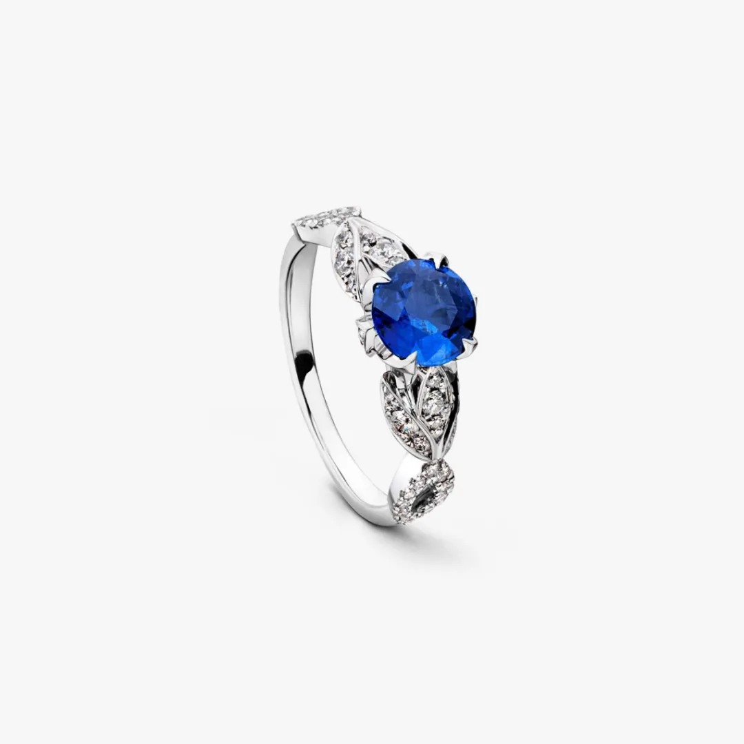 Outlet Arthus Bertrand Bague Solitaire Saphir 6.5mm Élisa