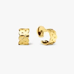 Clearance Arthus Bertrand Boucles d'Oreilles Créoles Or Jaune Enlacé