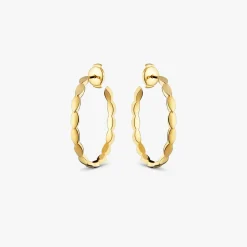 New Arthus Bertrand Boucles d'Oreilles Or Jaune Elisa GM