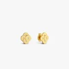 Hot Arthus Bertrand Boucles d'Oreilles Or Jaune Diamant Enlacé