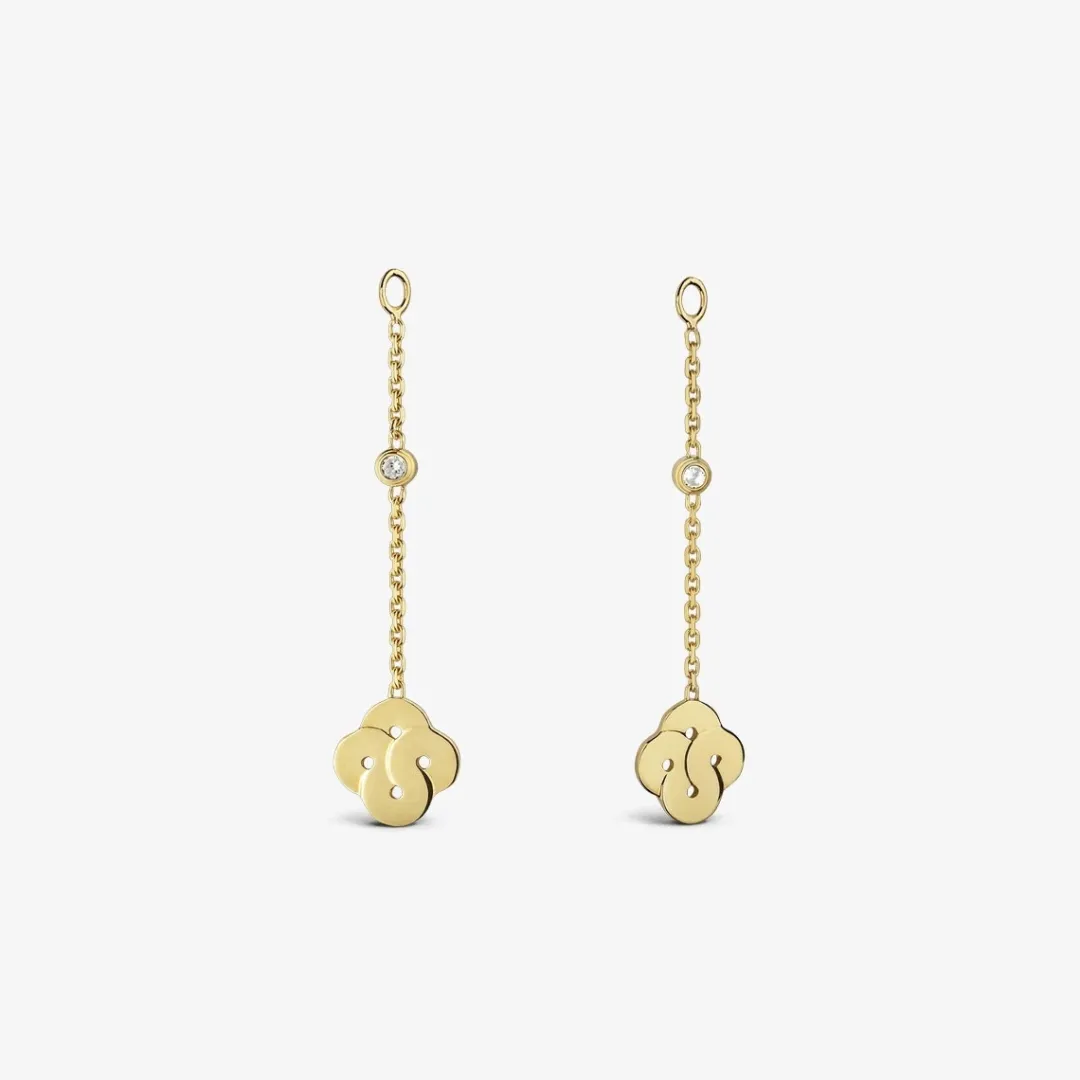 Online Arthus Bertrand Boucles d'oreilles Pendantes Enlacé