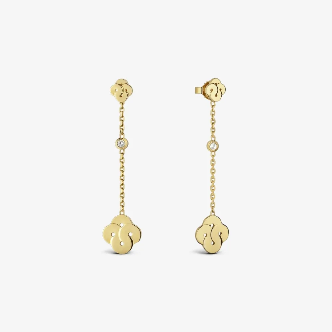 Online Arthus Bertrand Boucles d'oreilles Pendantes Enlacé