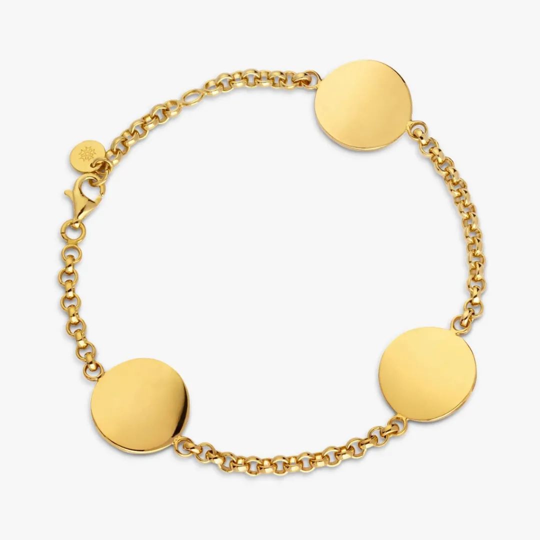 Hot Arthus Bertrand Bracelet 3 boutons d'or