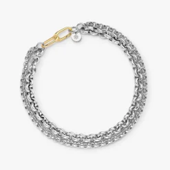Outlet Arthus Bertrand Bracelet Argent & Or Maxima