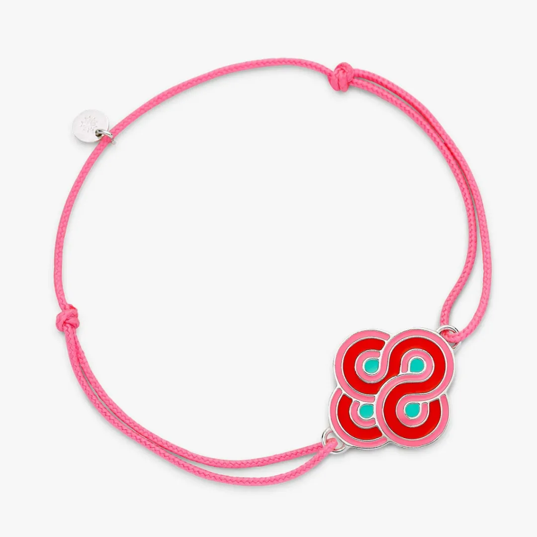 Outlet Arthus Bertrand Bracelet Argent Enlacé Pop - Rose
