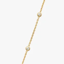 Best Arthus Bertrand Bracelet Chaîne Or Jaune 5 Diamants