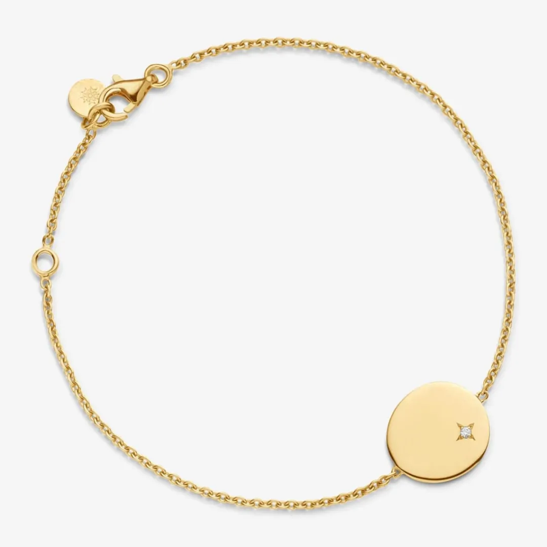 Clearance Arthus Bertrand Bracelet Galet Or Jaune Ma Petite Étoile