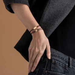 Clearance Arthus Bertrand Bracelet Gourmette Calisson Cordon