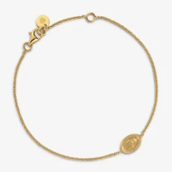 New Arthus Bertrand Bracelet Médaille Miraculeuse Or Jaune