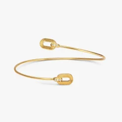 Online Arthus Bertrand Bracelet Ruban Flex Or jaune
