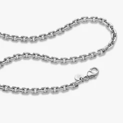Clearance Arthus Bertrand Chaîne Argent Forçat Rectangle - 70 Cm