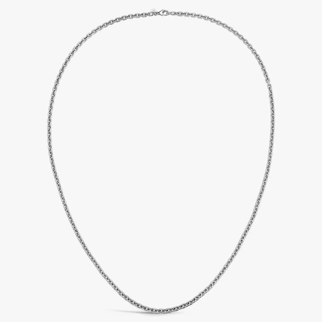 Clearance Arthus Bertrand Chaîne Argent Forçat Rectangle - 70 Cm
