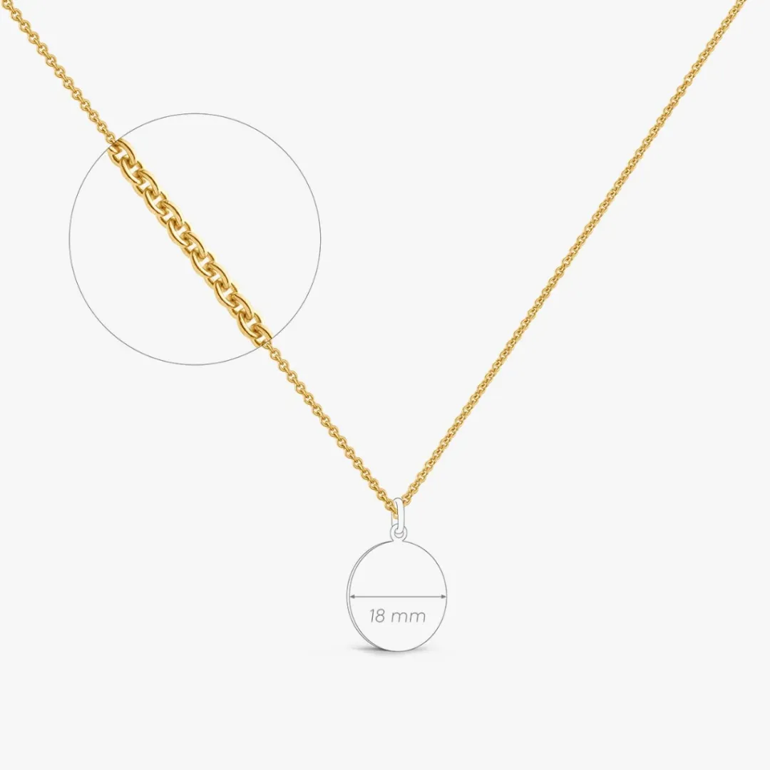 Discount Arthus Bertrand Chaîne Vermeil Forçat Rond - 80 Cm
