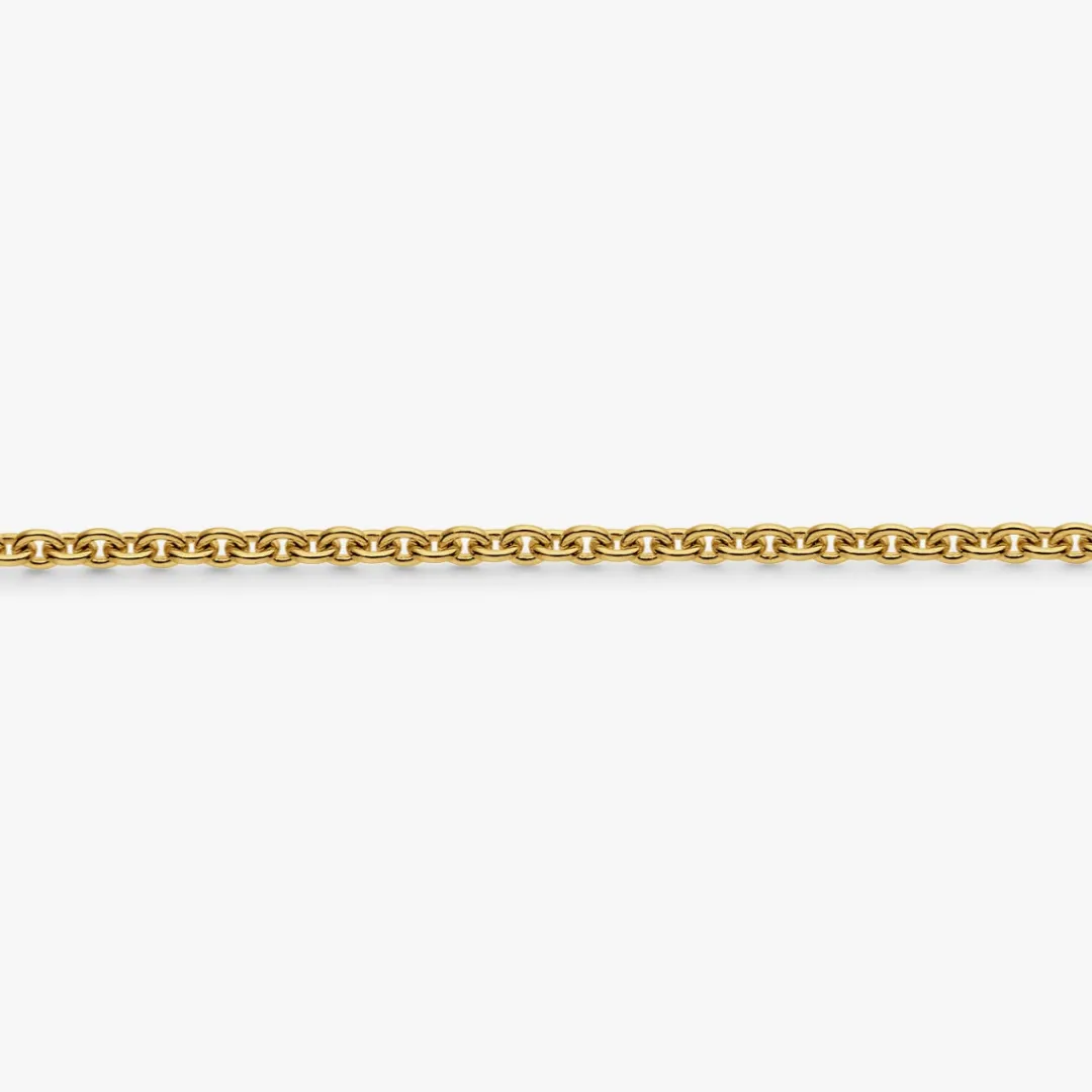 Discount Arthus Bertrand Chaîne Vermeil Forçat Rond - 80 Cm
