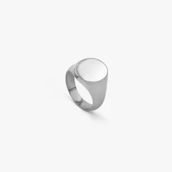 Clearance Arthus Bertrand Chevalière Ovale Or Blanc 13x16mm