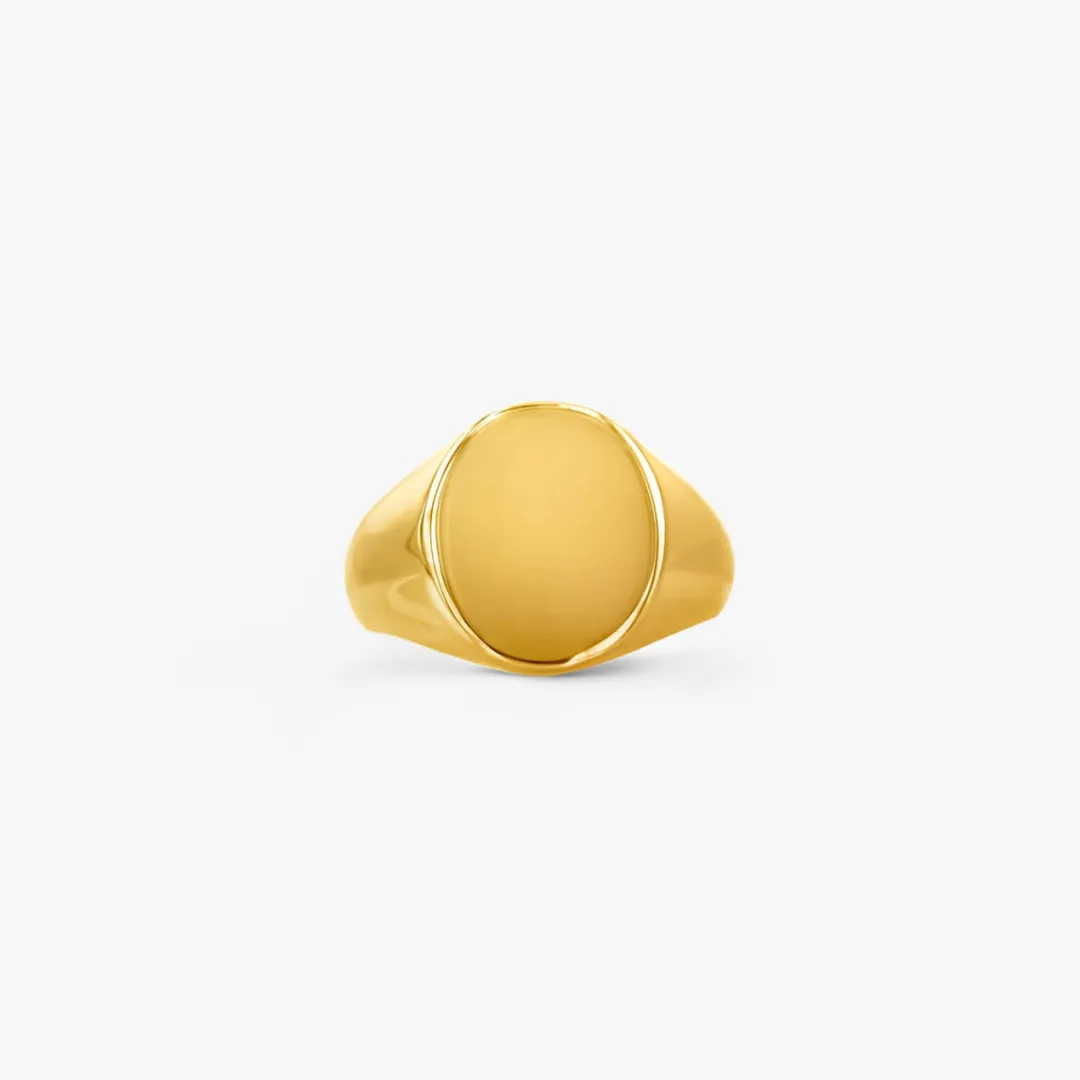 Sale Arthus Bertrand Chevalière Ovale Or Jaune 13x16mm