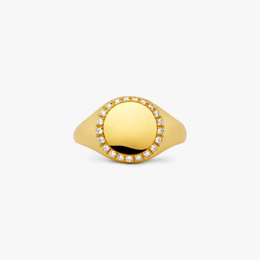 Clearance Arthus Bertrand Chevalière pavée diamants