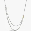 Hot Arthus Bertrand Collier Argent & Or Maxima Deux Rangs