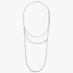 New Arthus Bertrand Collier Argent & Or Maxima Trois Rangs