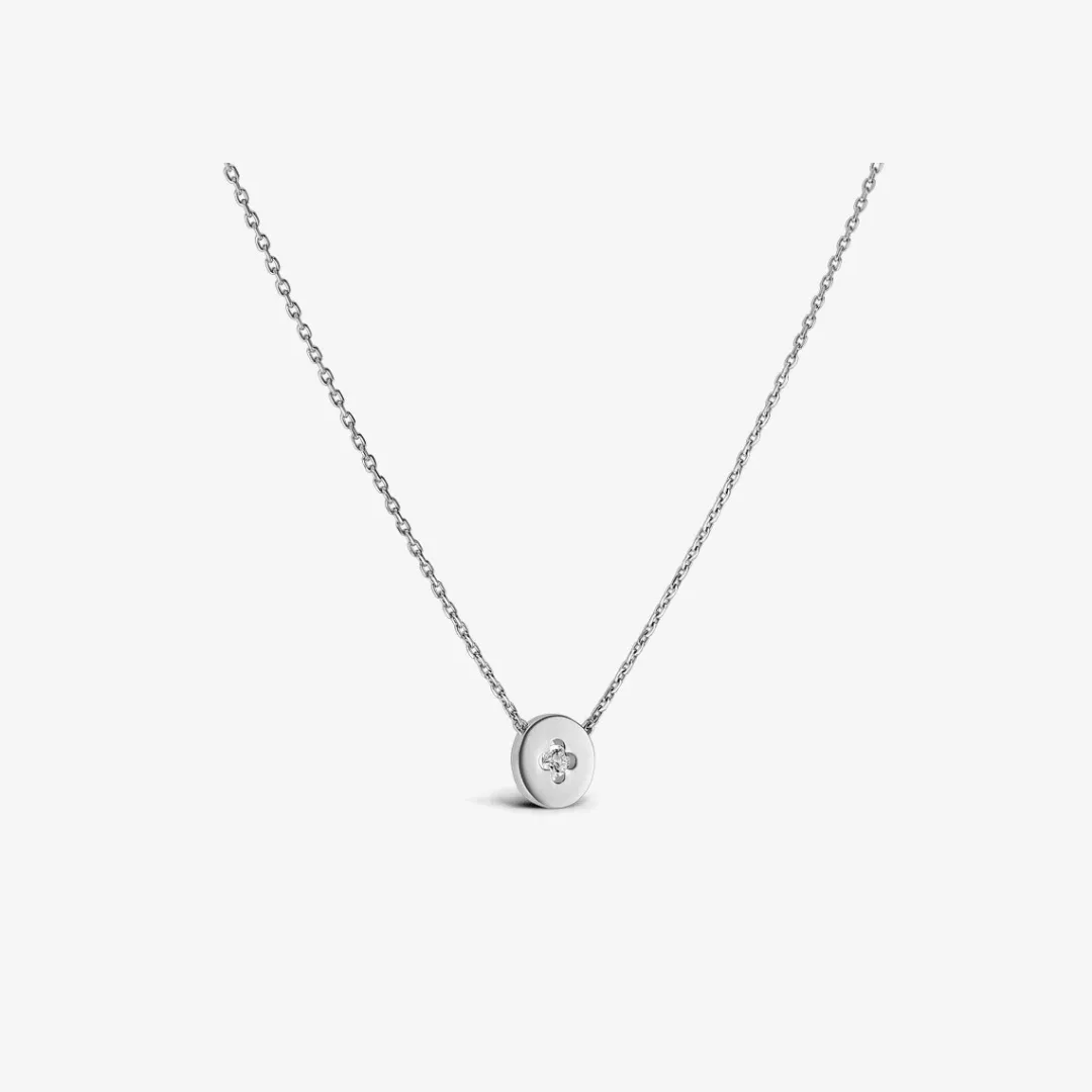 Online Arthus Bertrand Collier Or Blanc Royale Mini