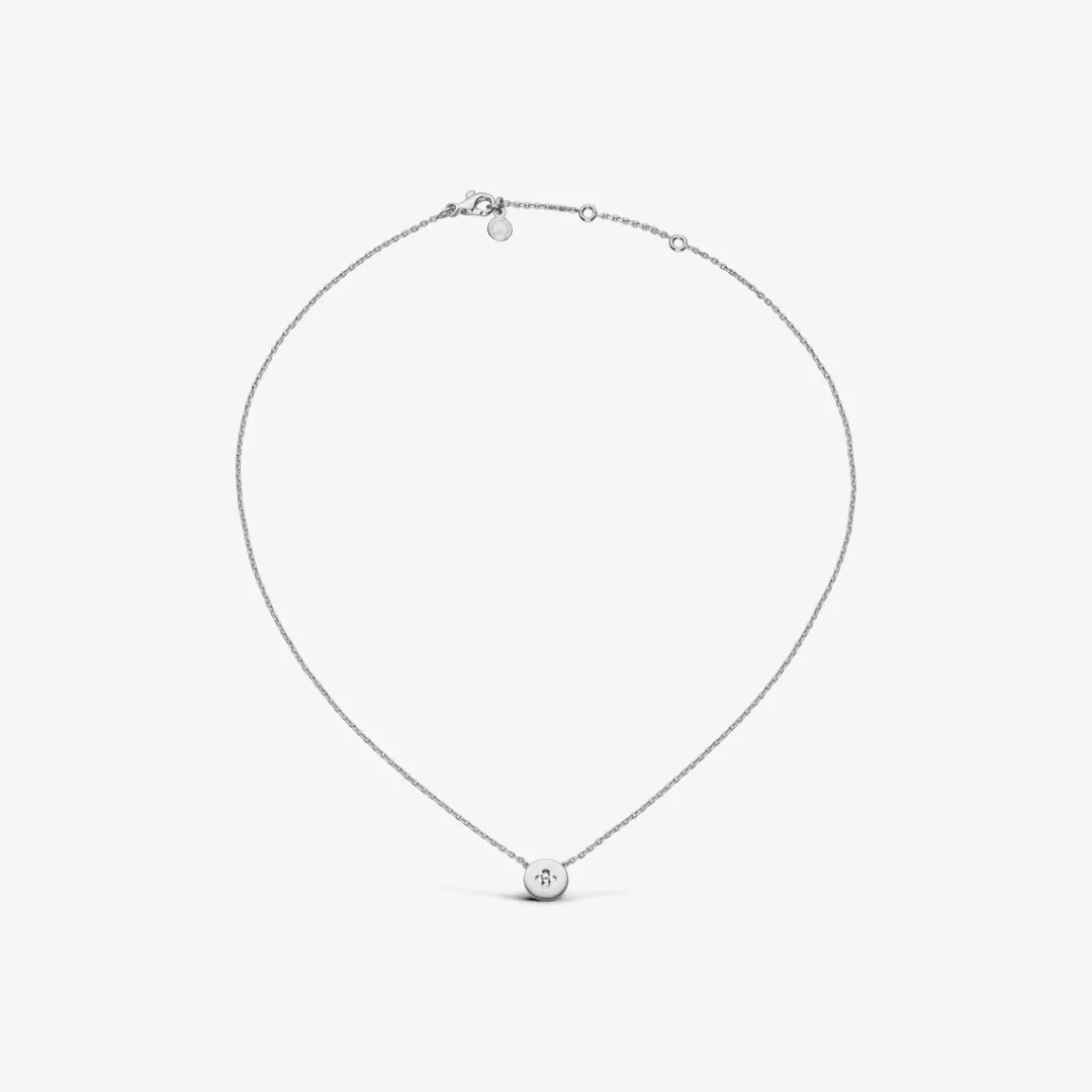 Online Arthus Bertrand Collier Or Blanc Royale Mini