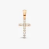 Discount Arthus Bertrand Croix Fil Carré Or Rose & Diamants