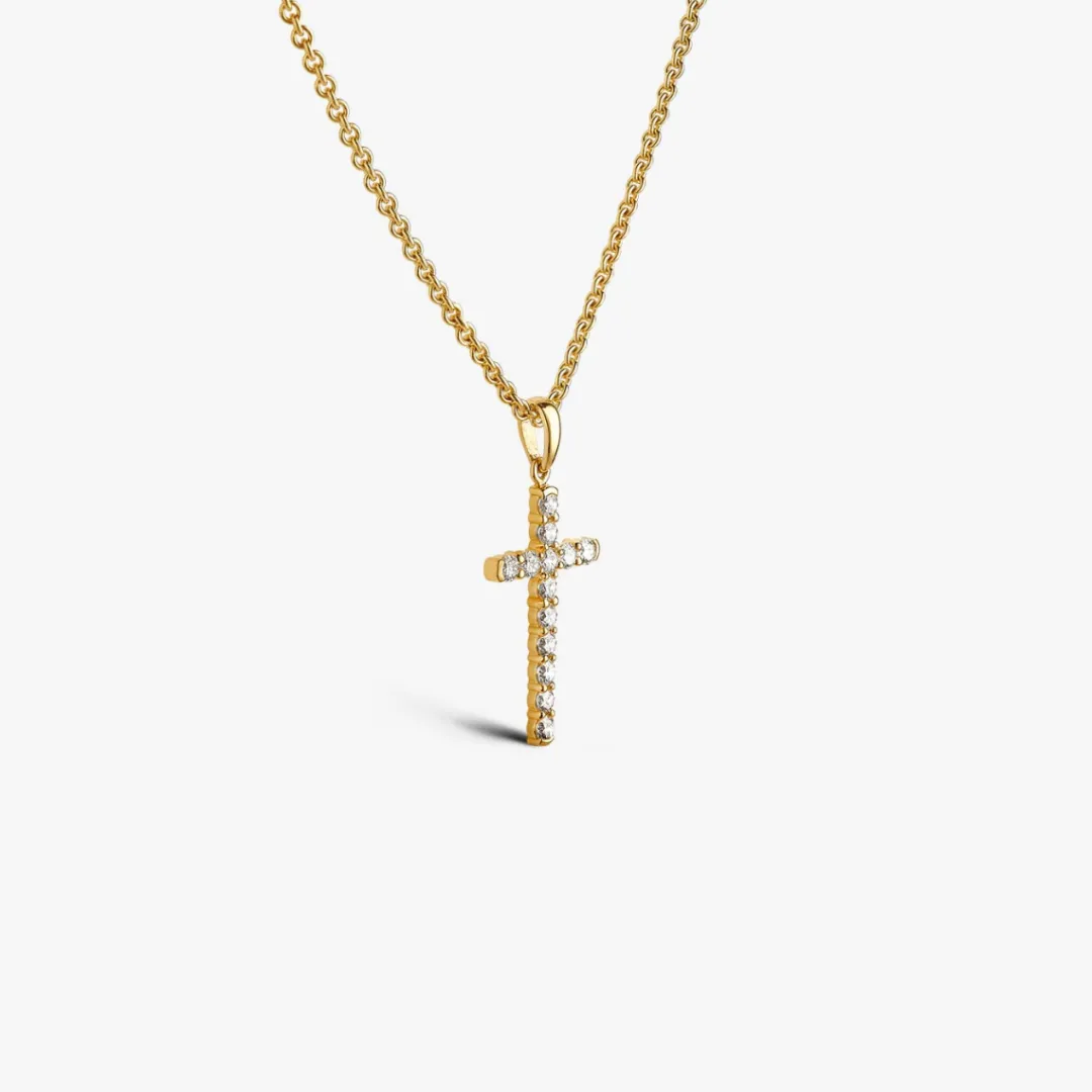 Fashion Arthus Bertrand Croix Pavée Or Jaune & Diamant
