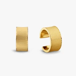 New Arthus Bertrand Ear Cuff Or Jaune Ruban