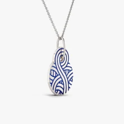 New Arthus Bertrand Médaille Argent Jordane Saget Bleu Roi
