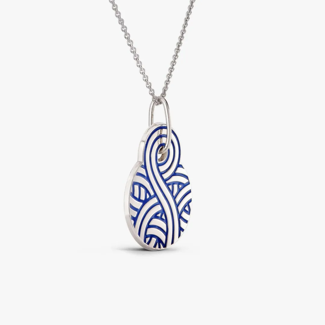 New Arthus Bertrand Médaille Argent Jordane Saget Bleu Roi