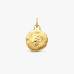 Online Arthus Bertrand Médaille Astro Bélier Or Jaune & Diamant