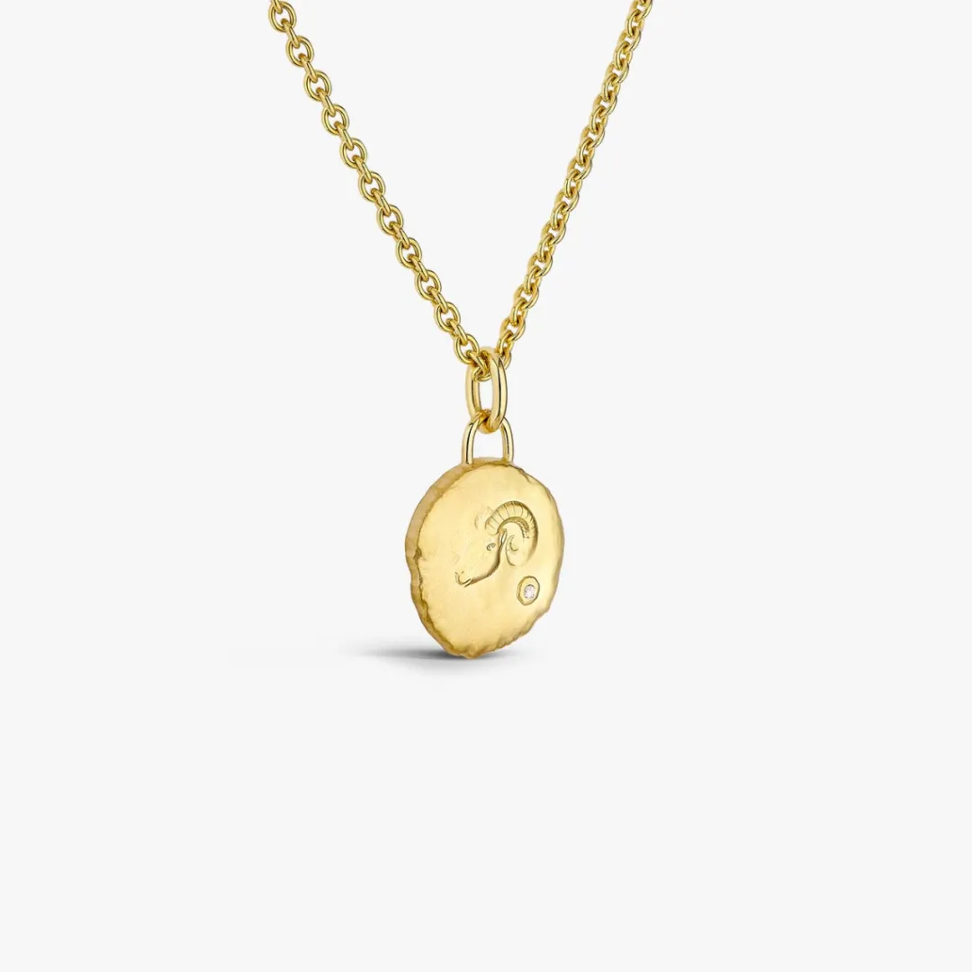 Online Arthus Bertrand Médaille Astro Bélier Or Jaune & Diamant
