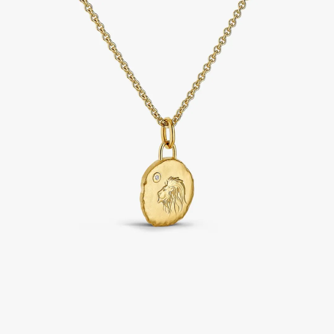 Best Arthus Bertrand Médaille Astro Lion Or Jaune & Diamant