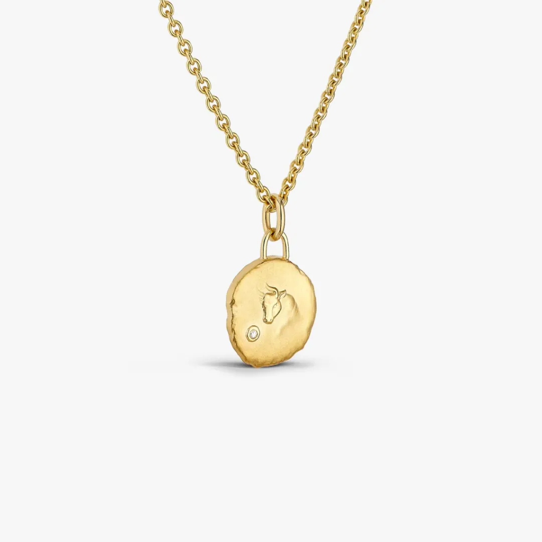 Fashion Arthus Bertrand Médaille Astro Taureau Or Jaune & Diamant