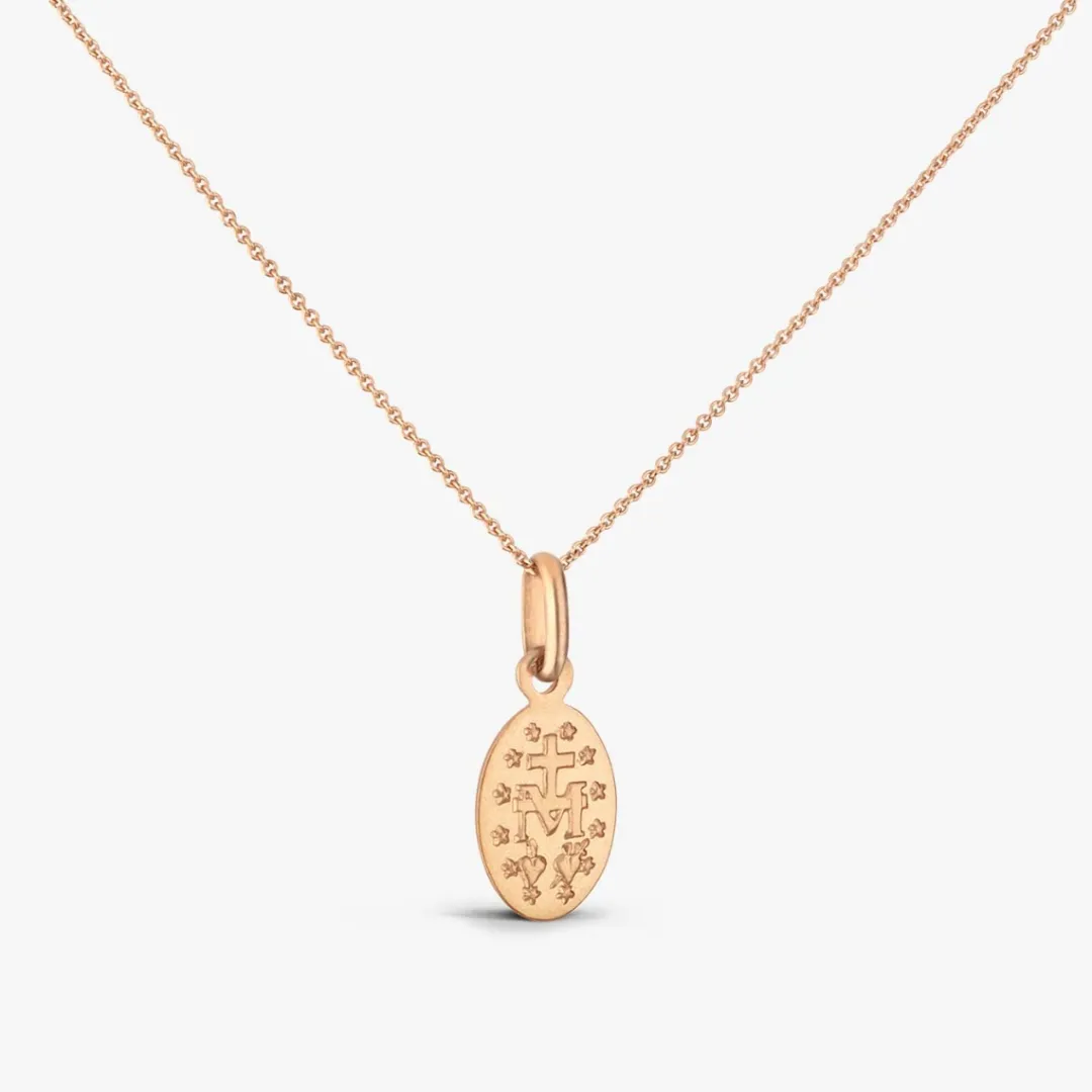 Discount Arthus Bertrand Médaille Miraculeuse Or Rose Ivoire