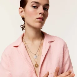 Discount Arthus Bertrand Médaille Or blanc & Diamant Pluie d'Etoiles