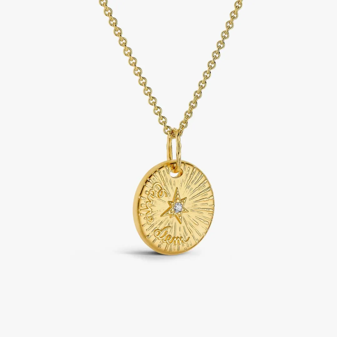 Fashion Arthus Bertrand Médaille Or Jaune & Diamant Carpe Diem