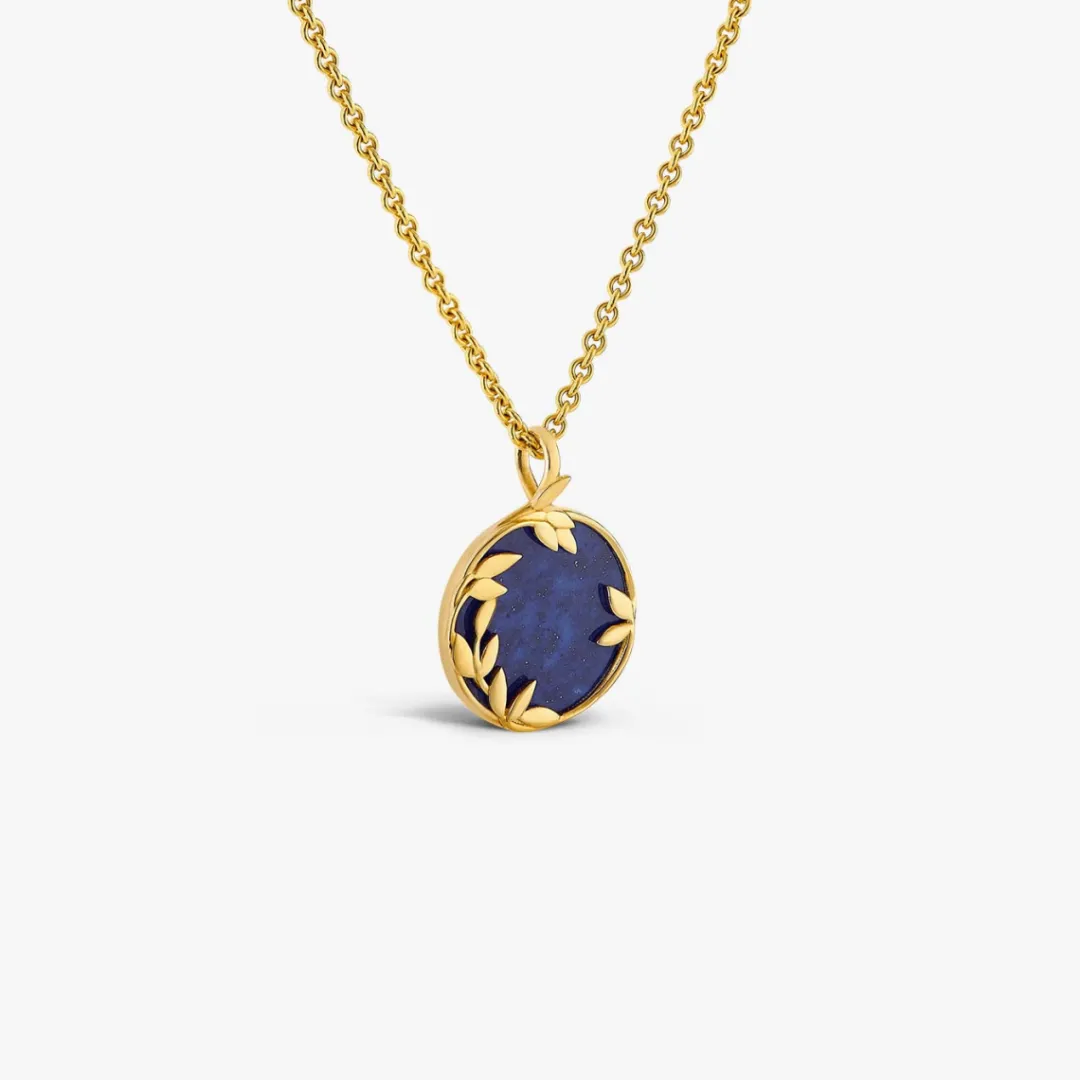 Clearance Arthus Bertrand Médaille Or Jaune & Lapis-lazuli Flora