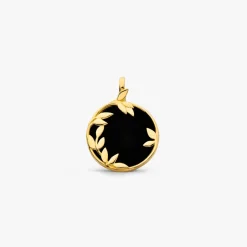 Discount Arthus Bertrand Médaille Or Jaune & Onyx Flora