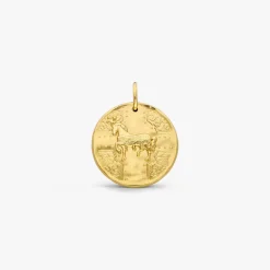 Outlet Arthus Bertrand Médaille Or Jaune Cheval en Majesté