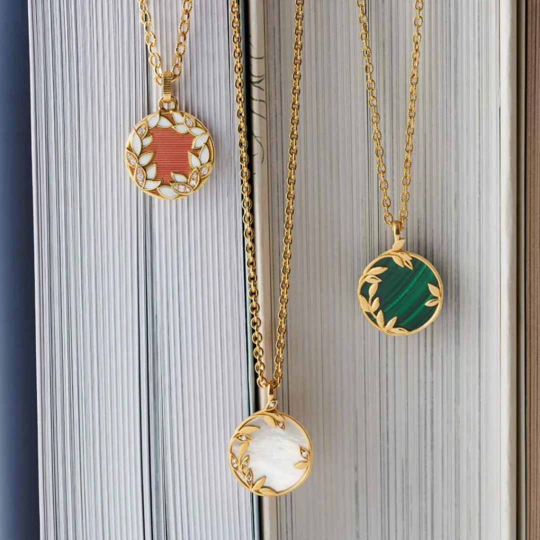 Online Arthus Bertrand Médaille Or Jaune, Nacre & Diamants Flora