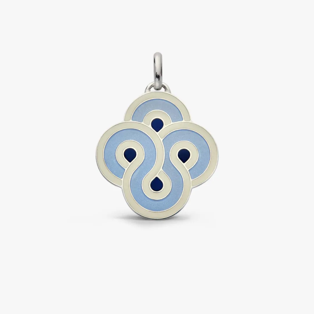New Arthus Bertrand Pendentif Argent Enlacé - Pop Bleu