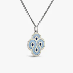 New Arthus Bertrand Pendentif Argent Enlacé - Pop Bleu