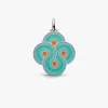 Sale Arthus Bertrand Pendentif Argent Enlacé Pop - Vert d'eau