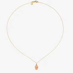 Outlet Arthus Bertrand Pendentif Croix Or Jaune - Rose