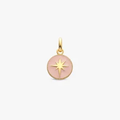 Sale Arthus Bertrand Pendentif Etoile Rose Poudré