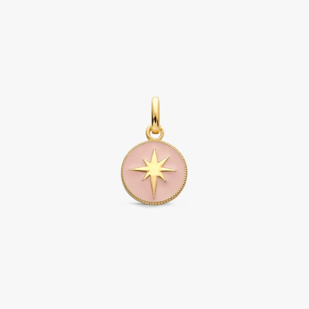 Sale Arthus Bertrand Pendentif Etoile Rose Poudré