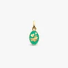 Hot Arthus Bertrand Pendentif Or Jaune & Diamant Trèfle - Vert d'Eau