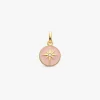 Outlet Arthus Bertrand Pendentif Or Jaune & Diamant Etoile - Rose poudré
